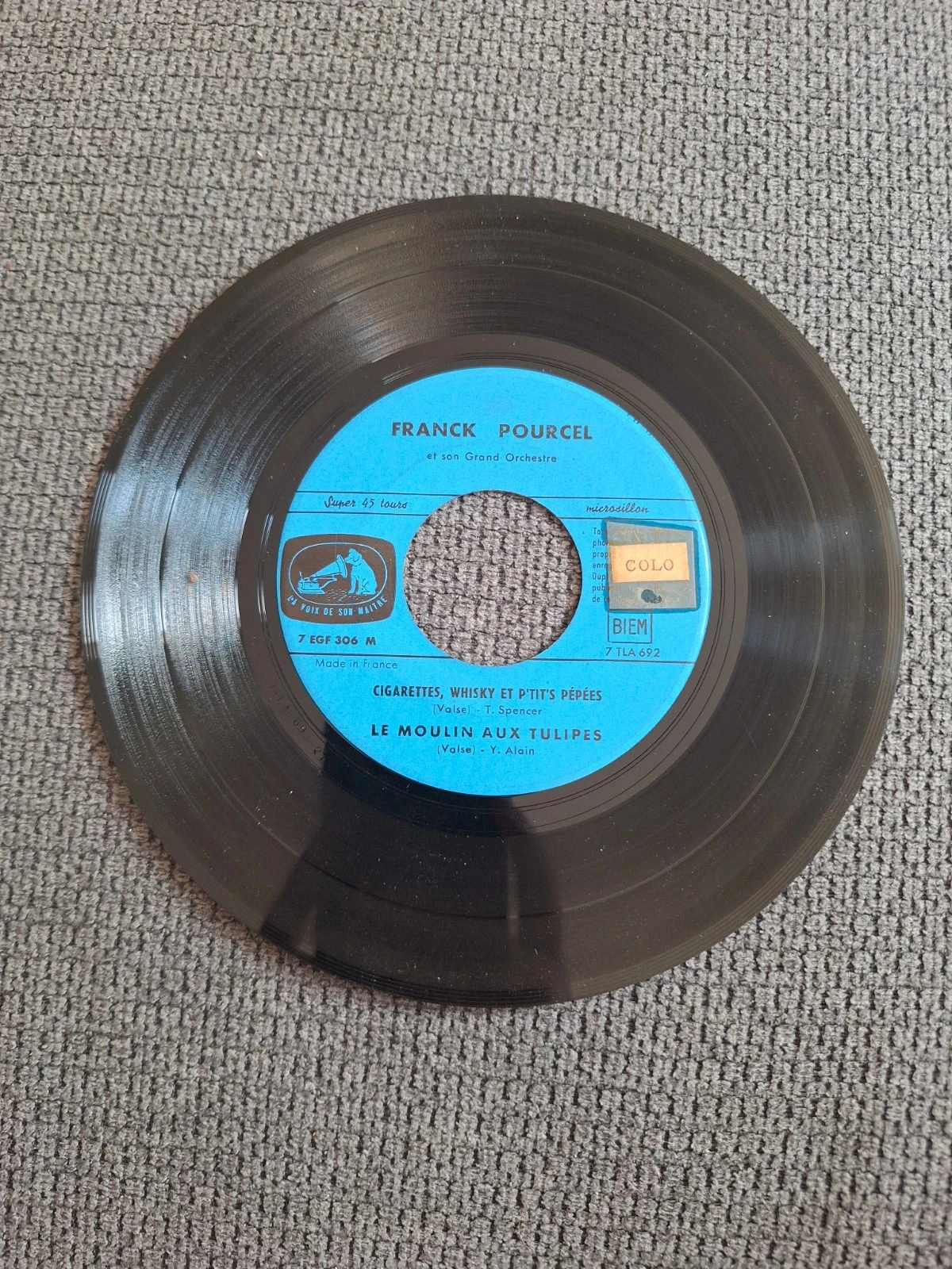 Vinyl 45 RPM EP - Franck Pourcel - Buenas Noches Mi Amor (1957) - The Voice of His Master – photo 4